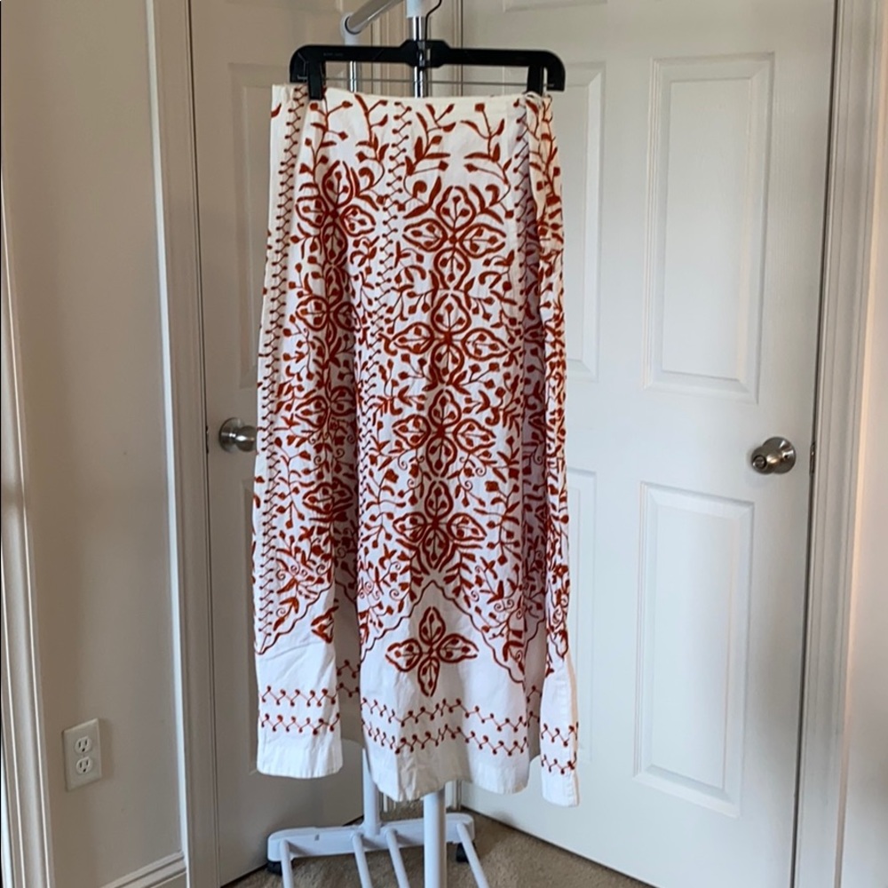 Soft Surroundings Embroidered Skirt